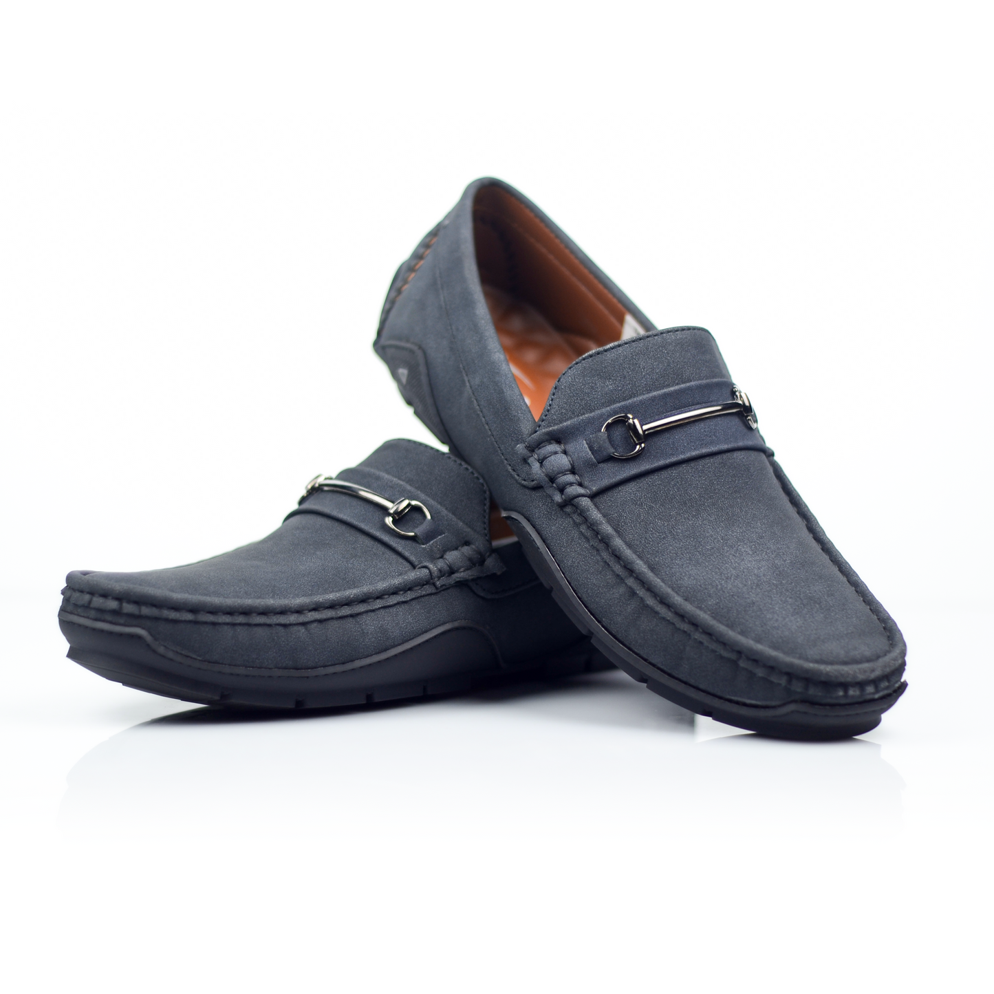 Men’s Suede Leather Loafers with Rubber Sole