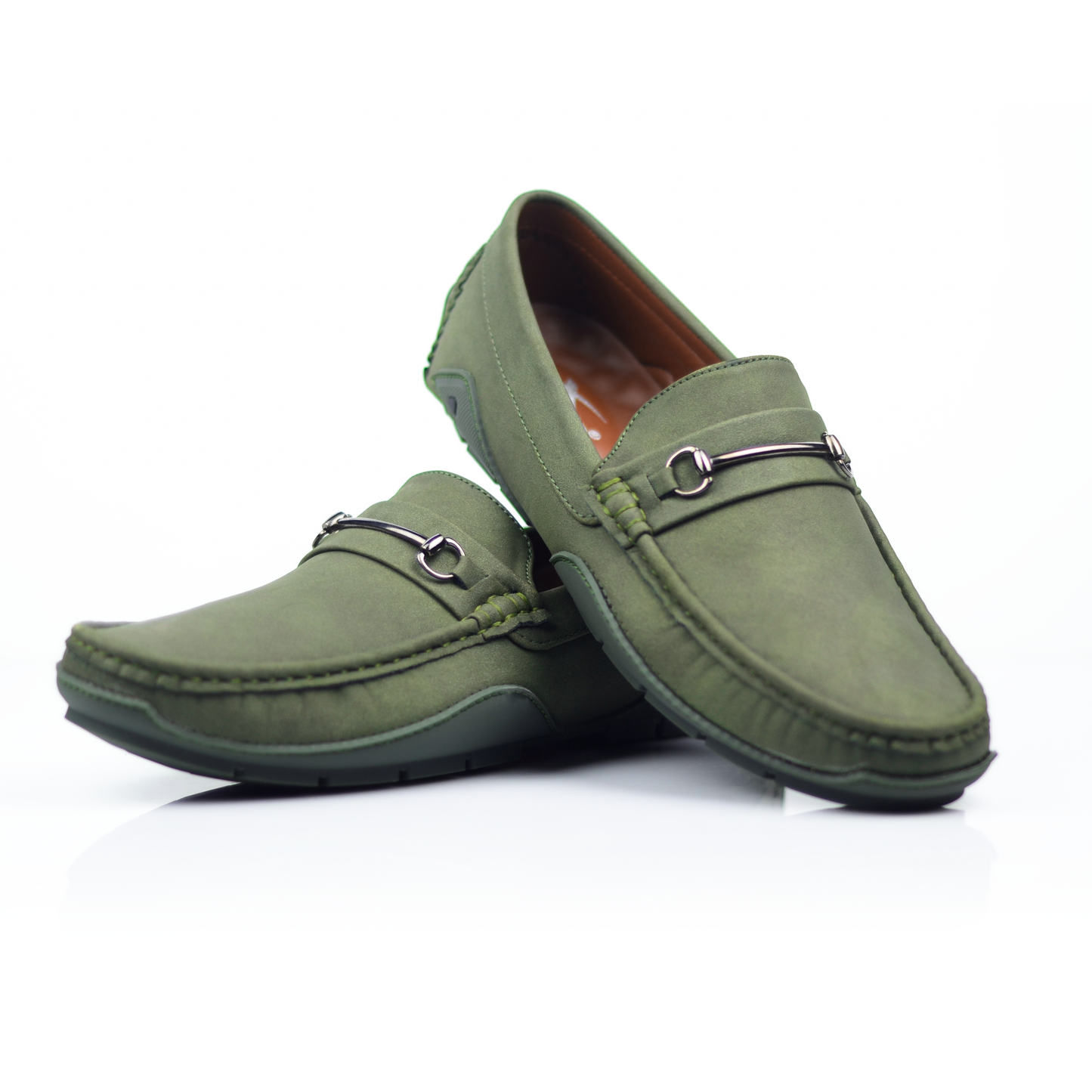 Men’s Suede Leather Loafers with Rubber Sole