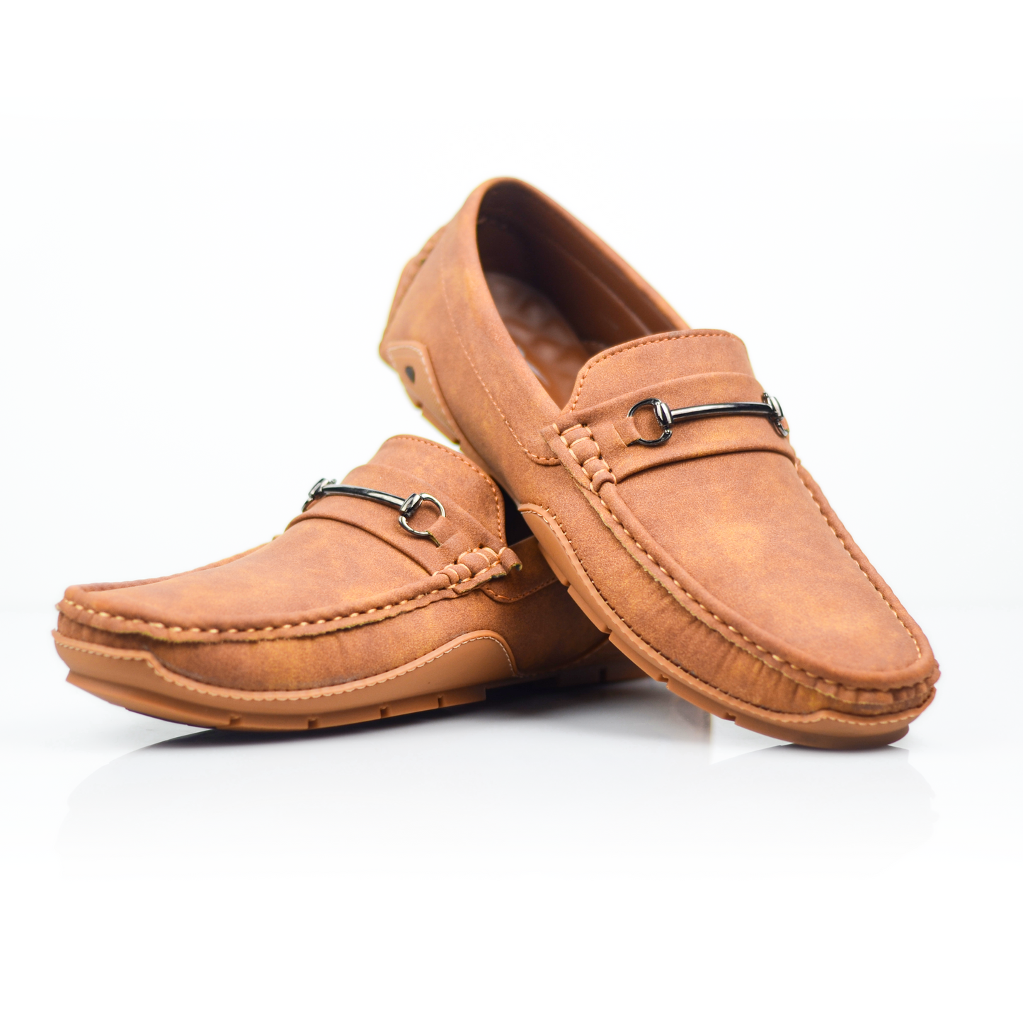 Men’s Suede Leather Loafers with Rubber Sole