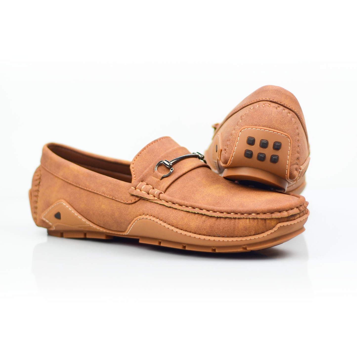 Men’s Suede Leather Loafers with Rubber Sole