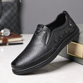 Addro Legacy Men’s Goat Leather Black Casuals Durable Rubber Sole