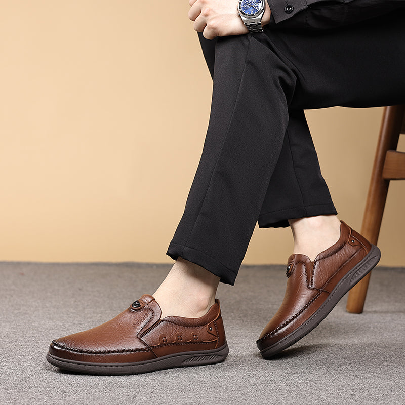 Addro Legacy Men’s Goat Leather Casuals Durable Rubber Sole