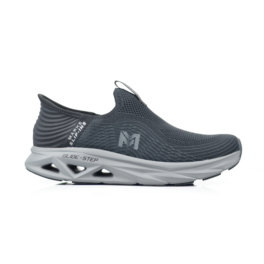 GlideStep Hands-Free Slip-In Walking Shoes for Men | Lightweight Breathable Cushioned Comfort