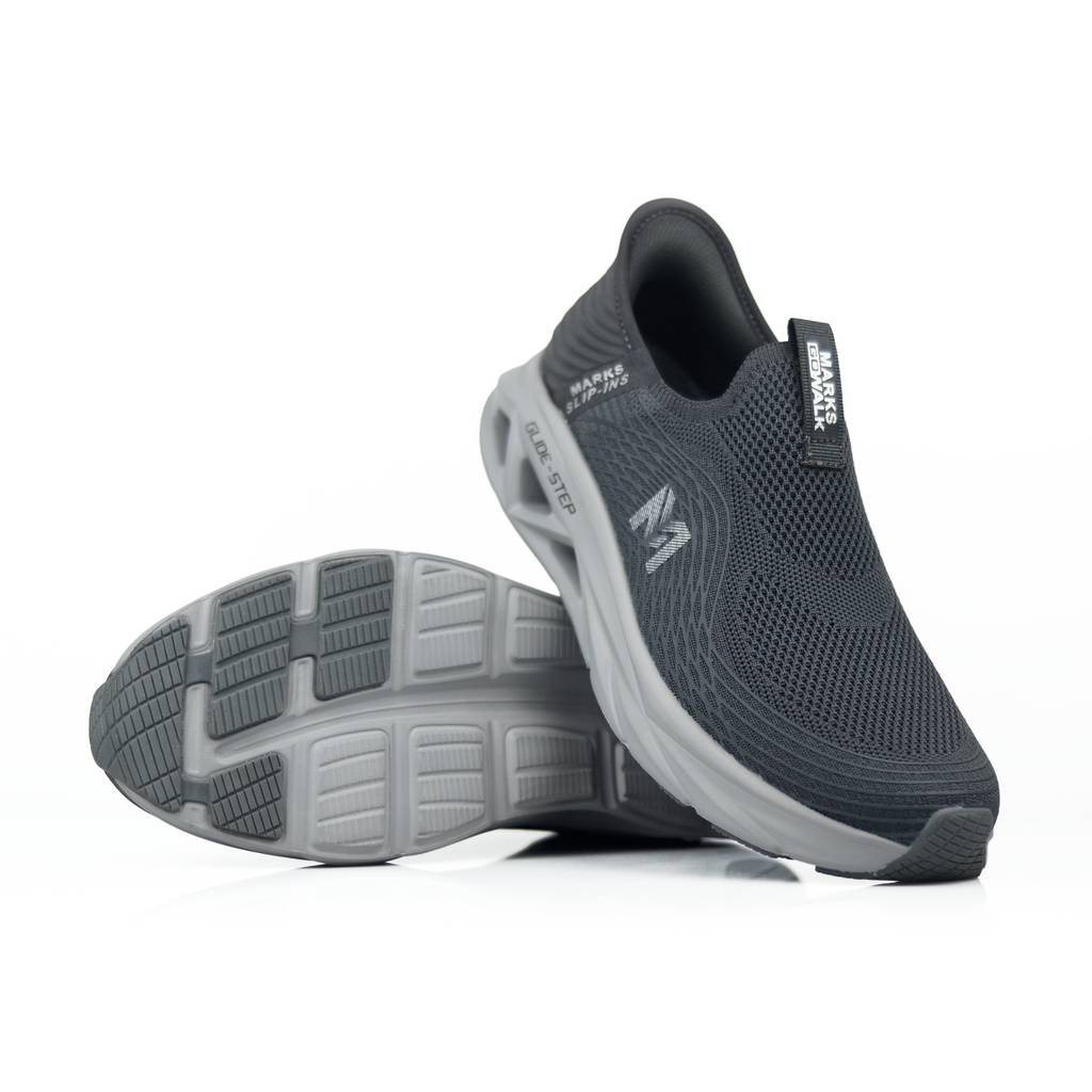 GlideStep Hands-Free Slip-In Walking Shoes for Men | Lightweight Breathable Cushioned Comfort
