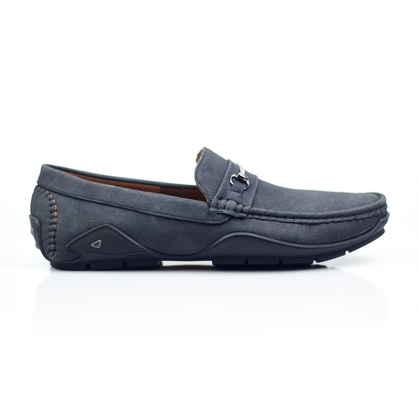 Men’s Suede Leather Loafers with Rubber Sole
