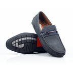 Men’s Suede Leather Loafers with Rubber Sole