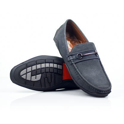 Men’s Suede Leather Loafers with Rubber Sole
