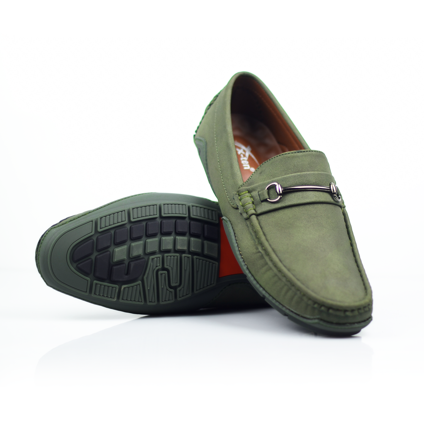 Men’s Suede Leather Loafers with Rubber Sole