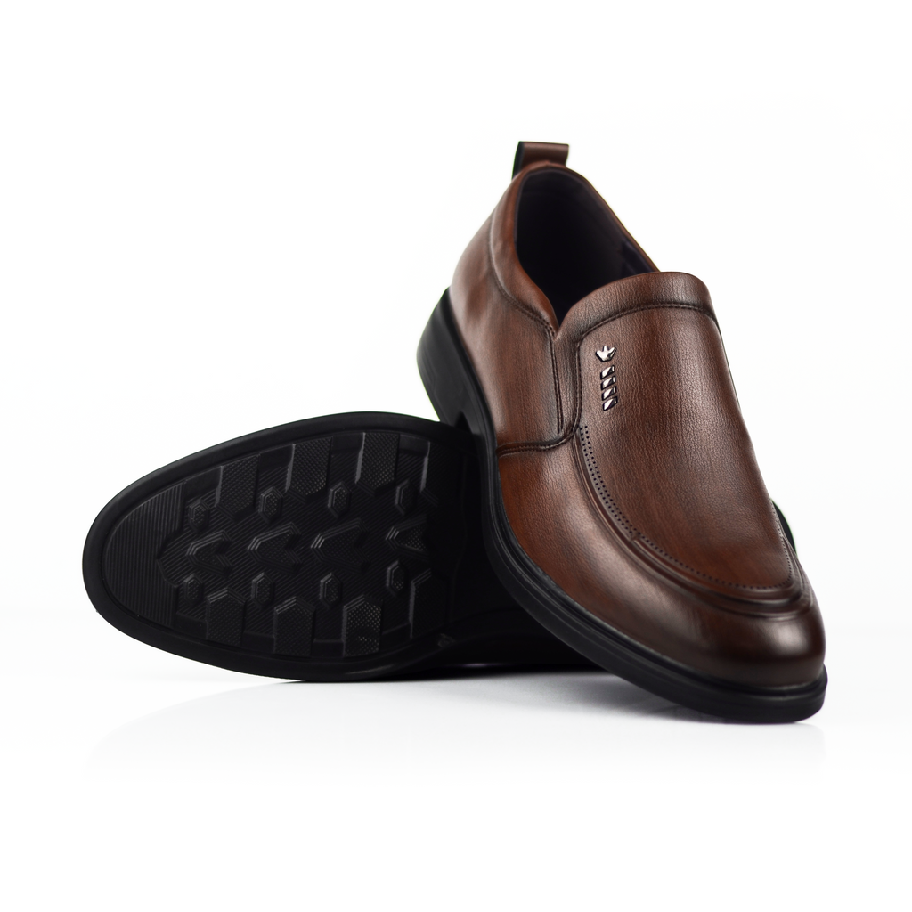 ADDRO Textured Ducan Formal Dress Shoes for Men | Lightweight Comfortable Business Shoes