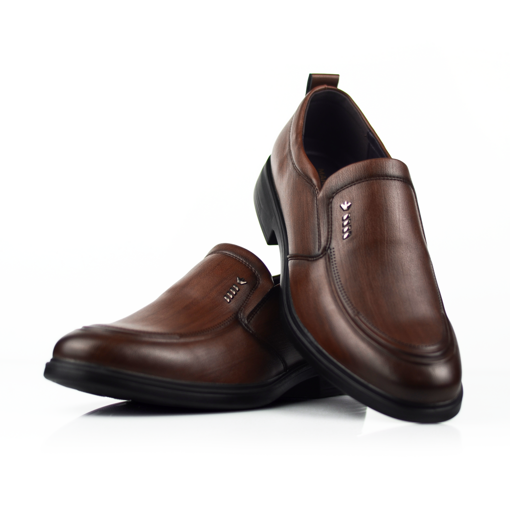 ADDRO Textured Ducan Formal Dress Shoes for Men | Lightweight Comfortable Business Shoes