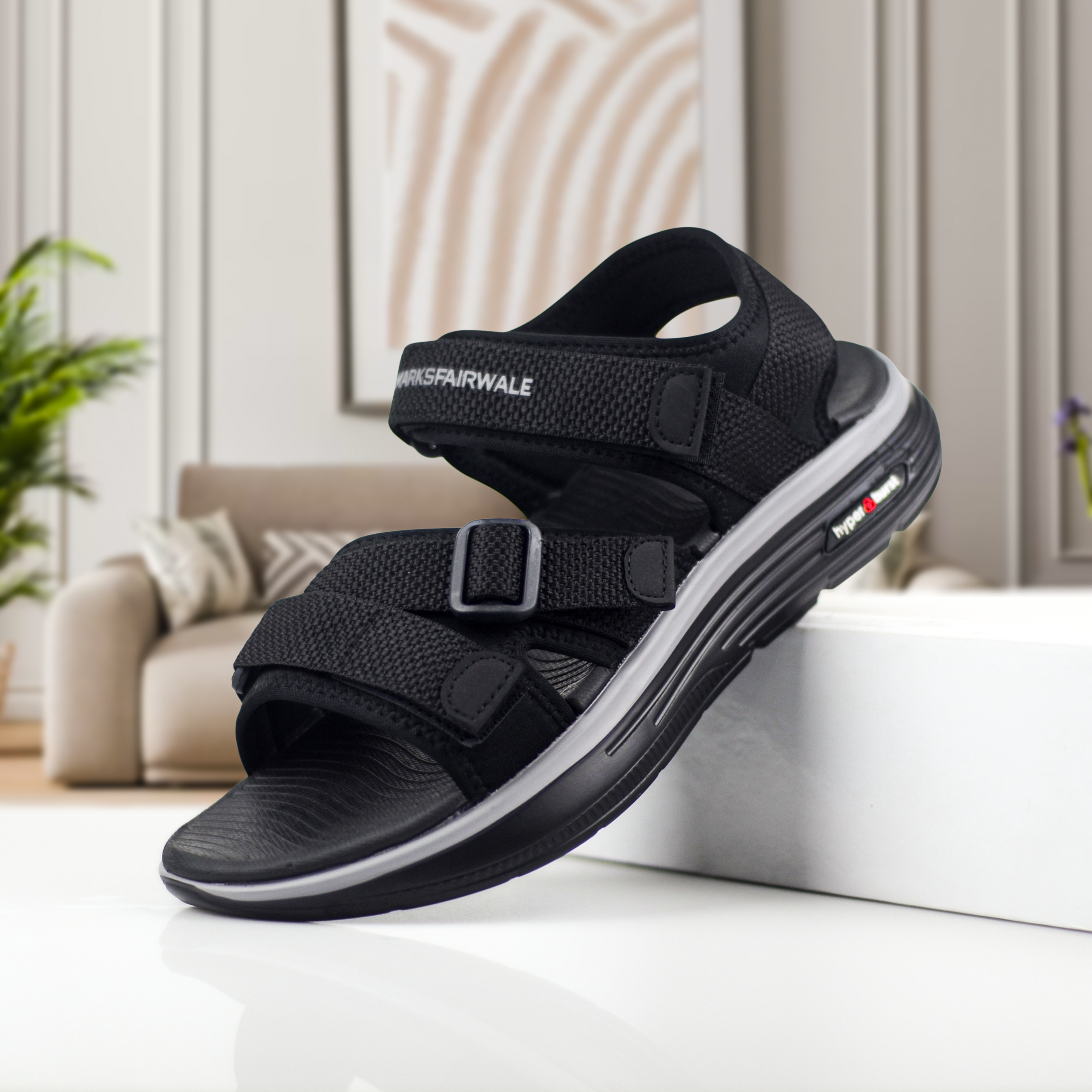 Hyper Burst Cross Strap Sandal for Men