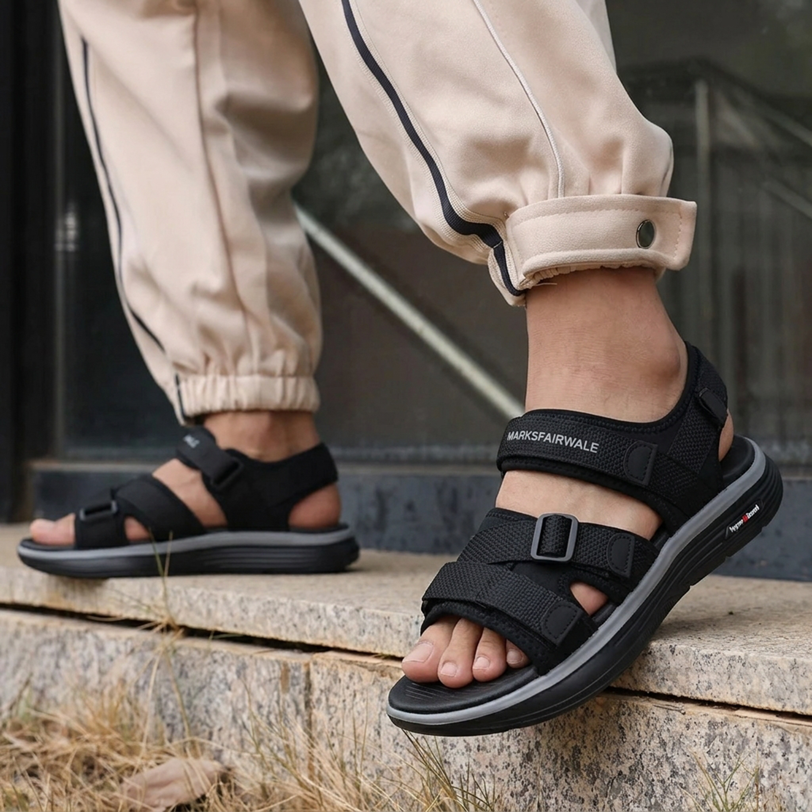 Hyper Burst Cross Strap Sandal for Men