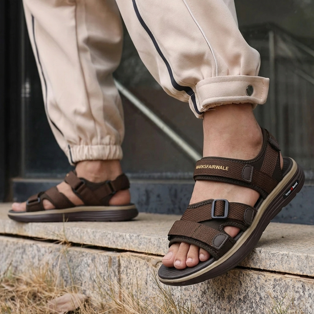 Hyper Burst Cross Strap Sandal for Men