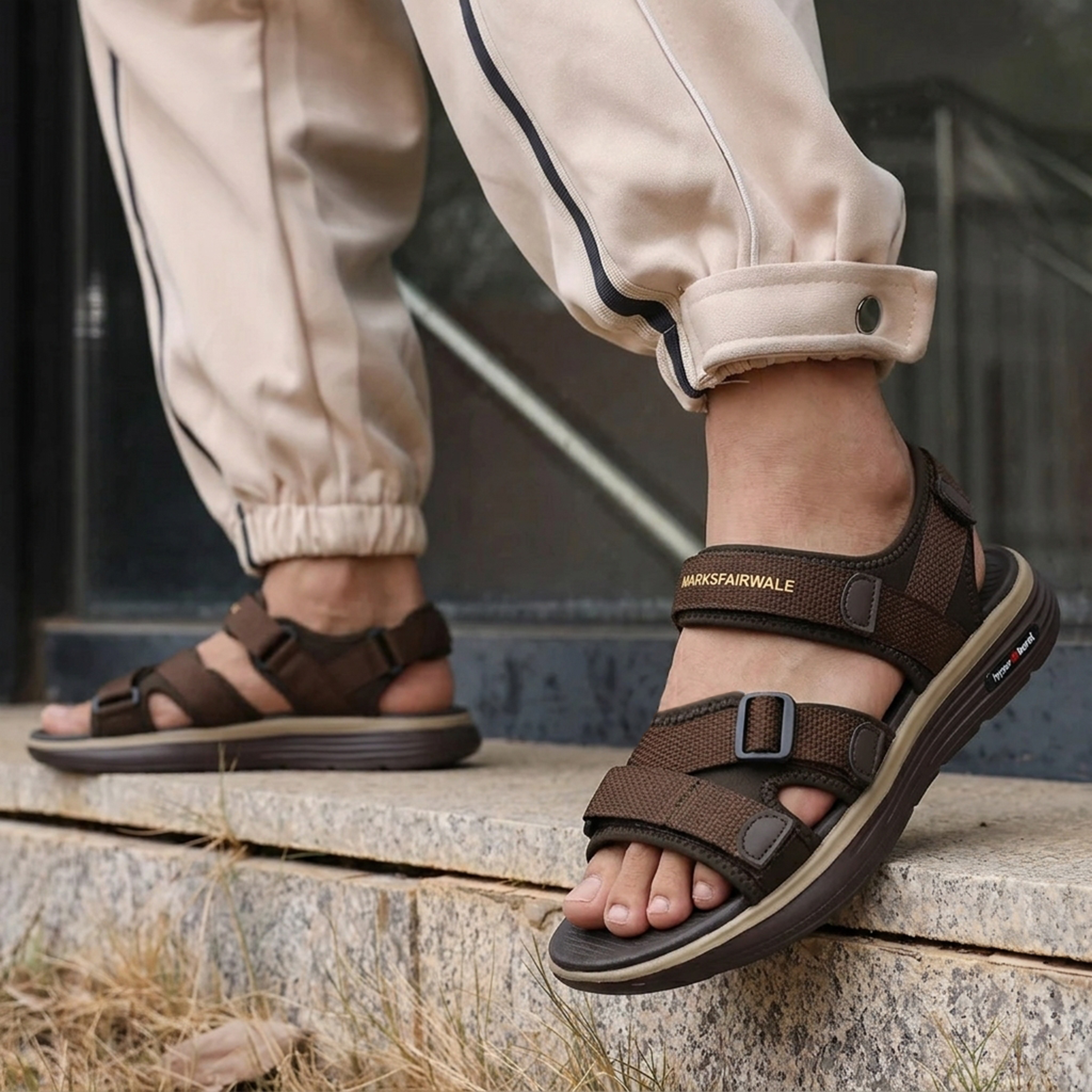 Hyper Burst Cross Strap Sandal for Men