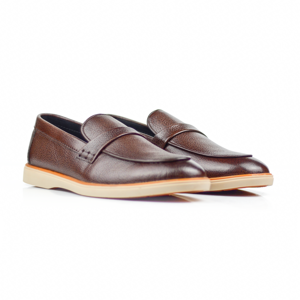 ADDRO Riviera Premium Leather Loafers for Men | Casual Slip-On Shoes