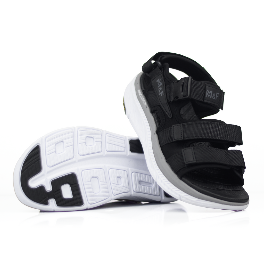 ADDRO Triple Strap Comfort Sandals with Goodyear Sole & Max Cushion