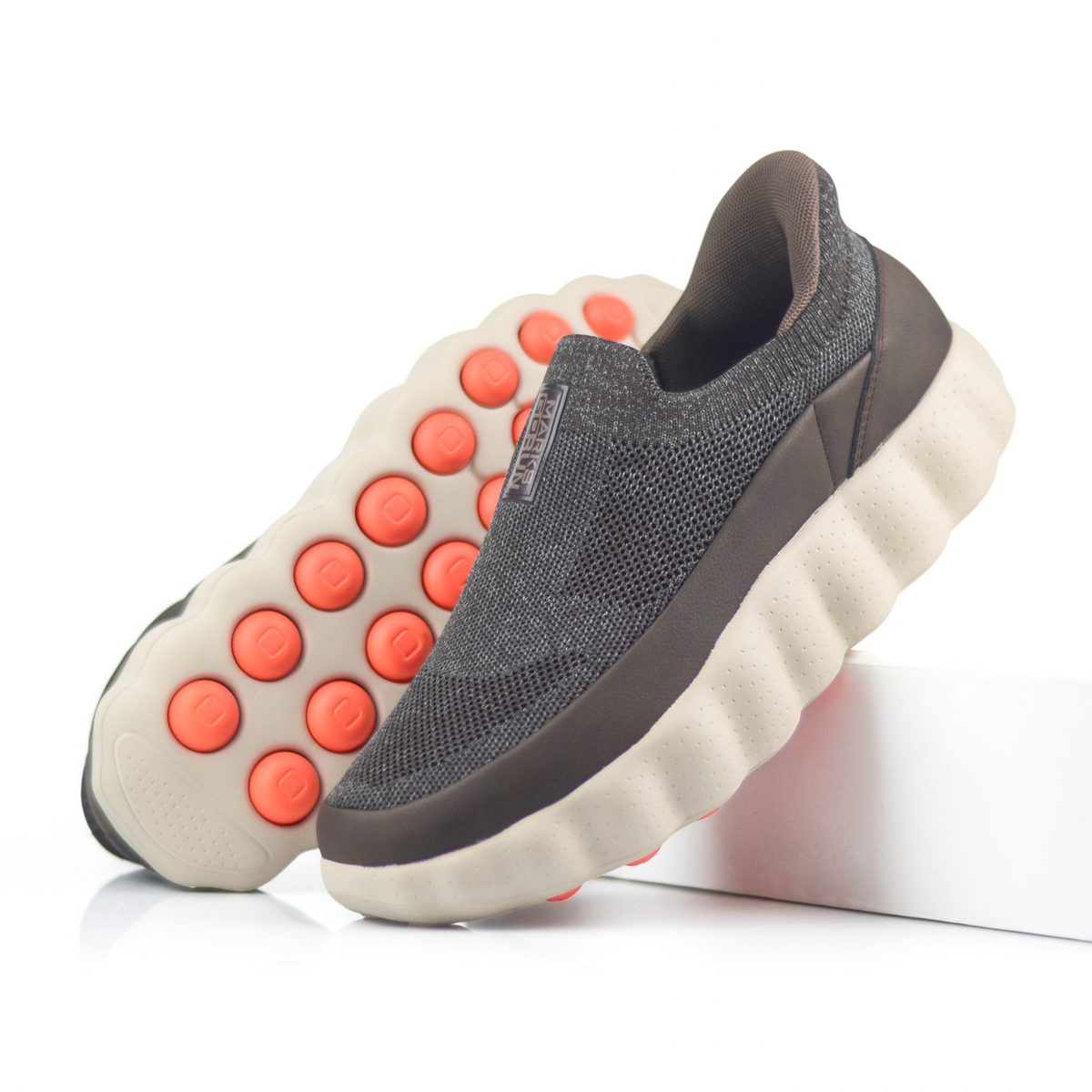 ADDRO MindSole Hands-Free Slip-In Walking Shoes for Men | Breathable & Machine Washable