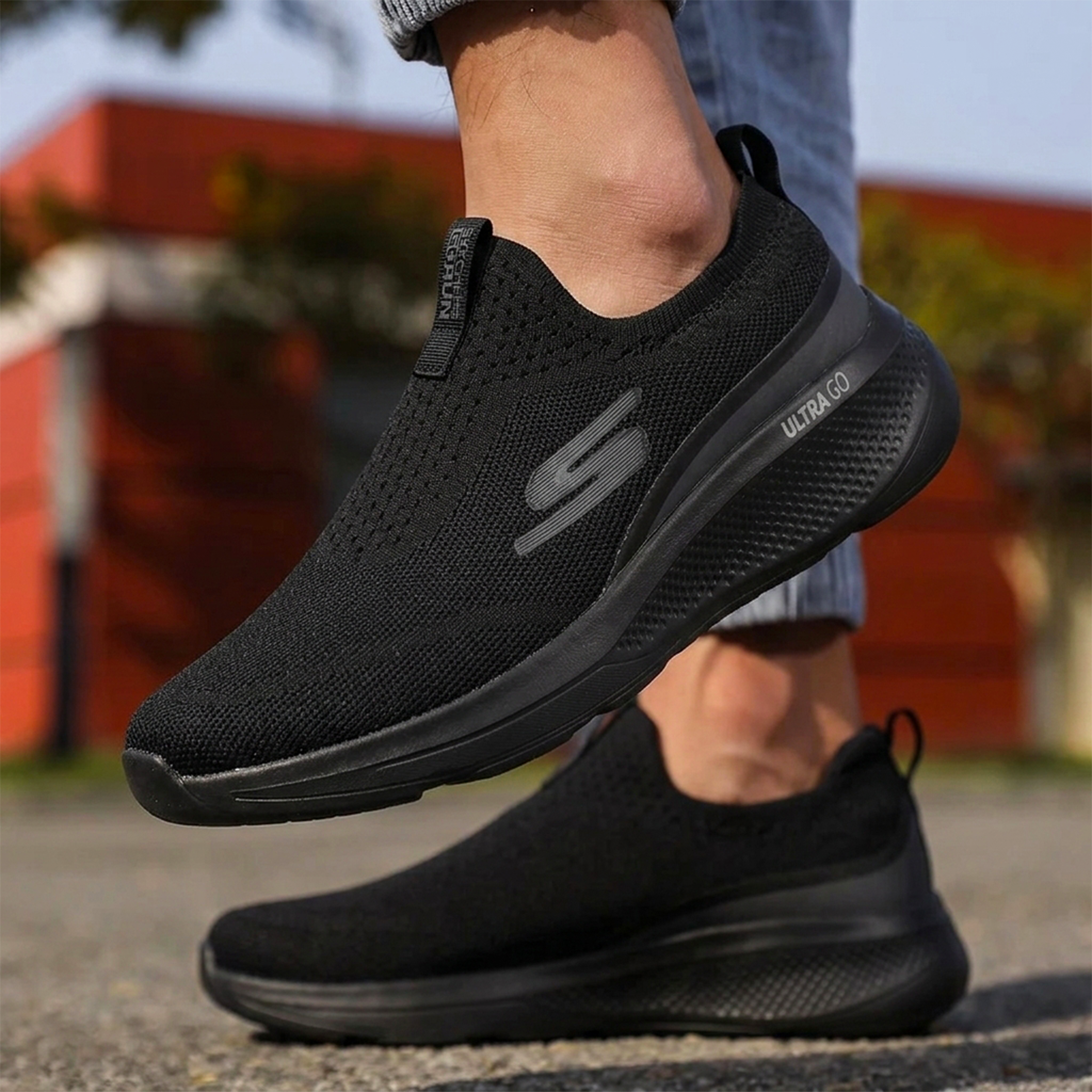 ADDRO UltraGo Slip-Fit Lightweight Walking Shoes for Men