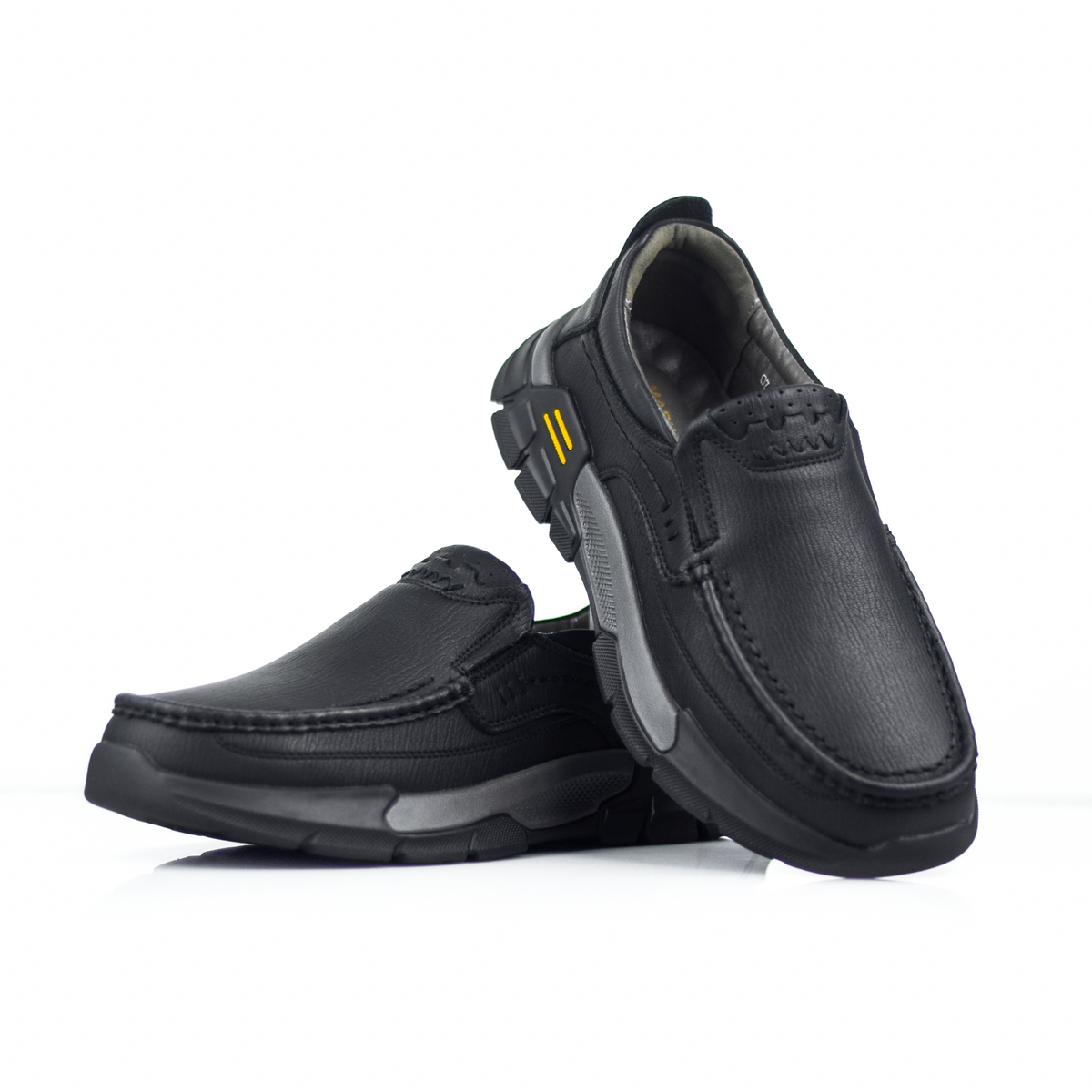 ADDRO UrbanRugged Leather Slip-On Shoes for Men | Wrinkle-Free Design