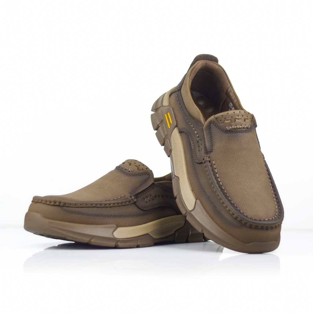 ADDRO UrbanRugged Leather Slip-On Shoes for Men | Wrinkle-Free Design