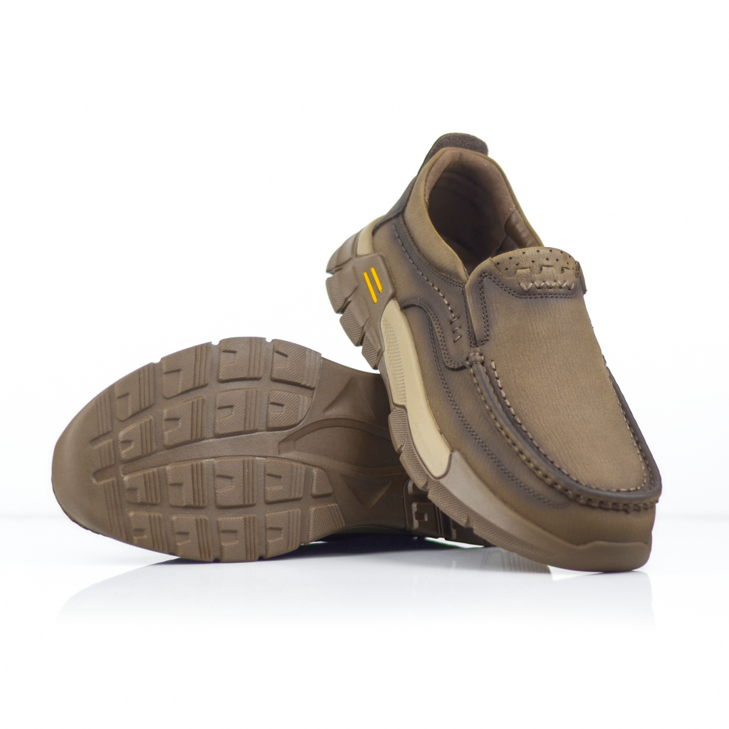 ADDRO UrbanRugged Leather Slip-On Shoes for Men | Wrinkle-Free Design